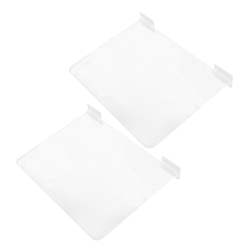 UKCOCO 2 Stück Kleiderschrank-Trennwand Schrank Organizer Schrankteiler Organizer für Schrank Schrankschalentteiler verstellbare Einlegeböden Schrank Regale Acryl Transparent von UKCOCO