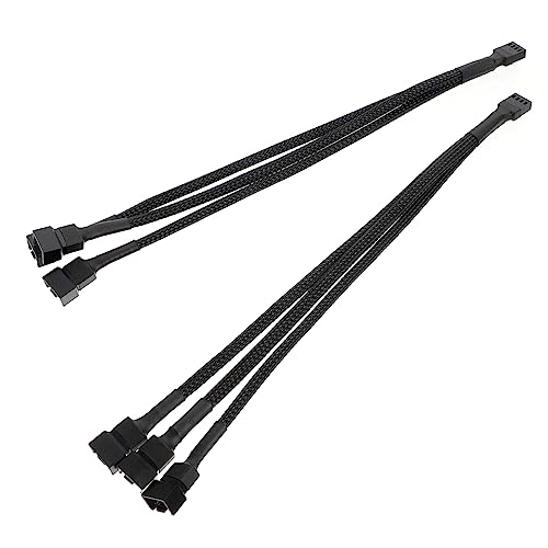 UKCOCO 2 Stück Pin Pwm Lüfter Splitter Kabel mit Geflechtschlauch Lüfter Adapter Verlängerungskabel für PC Gehäuse Langlebig Verzinnt Aging Kompatibel für Lüfteranschluss Erweiterung UKCOCO 2 Stück Pin Pwm Lüfter Splitter Kabel mit Geflechtschlauch Lüfter Adapter Verlängerungskabel für PC Gehäuse Langlebig Verzinnt Aging Kompatibel für Lüfteranschluss Erweiterung von UKCOCO