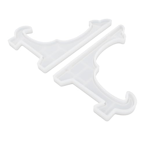 UKCOCO 2 Stück Silikonform Teilig Flexibel Langlebig DIY Kristall Epoxidharz Gießform Schmuck Display Ständer Tisch Organizer Kreativ Individuell Gestaltbar für Bastelanfänger von UKCOCO