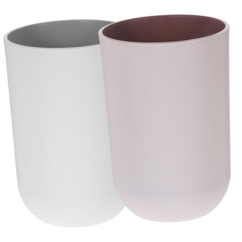 UKCOCO 2 Stück Teiliges Badezimmer Zahnputzbecher Wiederverwendbare Mundspültassen aus Sicherem Material Großer Fassungsvermögen Modernes Design für Zuhause und Tägliche Mundhygiene UKCOCO 2 Stück Teiliges Badezimmer Zahnputzbecher Wiederverwendbare Mundspültassen aus Sicherem Material Großer Fassungsvermögen Modernes Design für Zuhause und Tägliche Mundhygiene von UKCOCO