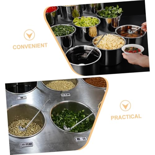 UKCOCO 2 Stück Teiliges Suppenkellen mit Hakengriff Portionslöffel Glatte Oberfläche Spülmaschinengeeignet Vielseitig für Soßen Suppen Buffet und Restaurantgebrauch von UKCOCO