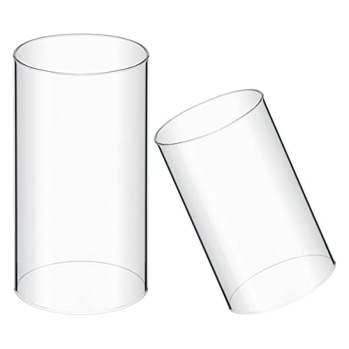 UKCOCO 2 Stück Transparentes Teelicht Zylinder Winddichter Kerzenhalter für Romantische Dekoration DIY Projekte und Gemütliche UKCOCO 2 Stück Transparentes Teelicht Zylinder Winddichter Kerzenhalter für Romantische Dekoration DIY Projekte und Gemütliche von UKCOCO