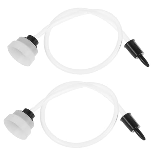 UKCOCO 2 Stück Vakuumier Schlauch Ersatzschlauch für Vakuumiergerät Lebensmittelechter Vakuum Silikonschlauch Luftdicht Verlängert Frische und Haltbarkeit Kompatibel mit Externem von UKCOCO