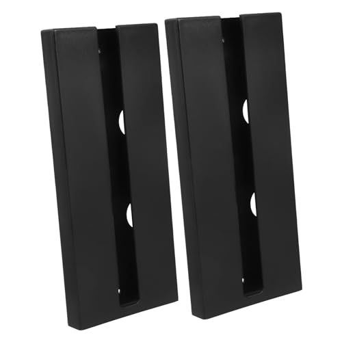 UKCOCO 2 Stück Weinglasregal Brillenregal Glas Brillengestell Glasregal Unter Dem Schrank Küchenzubehör Weinglashalter Unter Stielglashalter Plastik Black Wiederverwendbar von UKCOCO