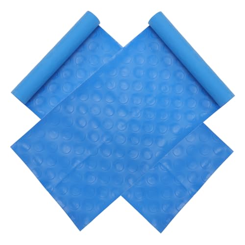 UKCOCO 2 Stück rutschfeste Bodenmatte Pool-Leiter-Matte Beckentreppe Schwimmbad Pool Leiterpolster Wasser- für rutschfeste Poolleitermatte Pads zum Schwimmen Pool-Treppenmatte PVC Blau von UKCOCO