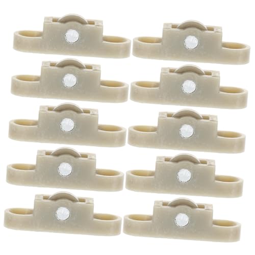 UKCOCO 20 Stück Teiliges Fenster und Tür Schiebescheiben Pulley aus Robustem Nylon PP Installieren Langlebig für Fliegengitter Schiebetüren und Möbel Geeignet von UKCOCO