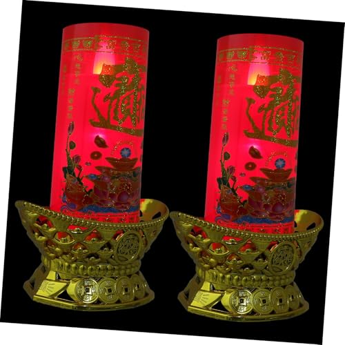 UKCOCO 2Stücke LED Kerzenlampen Flammenlose Buddha Für Buddhistische Hallendekoration Echtwachseffekt Zufällige Muster Kleine Batteriefrei Stimmungsvolle Beleuchtung UKCOCO 2Stücke LED Kerzenlampen Flammenlose Buddha Für Buddhistische Hallendekoration Echtwachseffekt Zufällige Muster Kleine Batteriefrei Stimmungsvolle Beleuchtung von UKCOCO