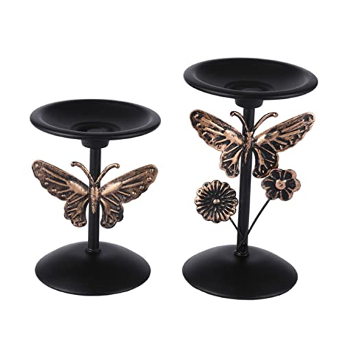 UKCOCO 2Stücke Vintage Kerzenhalter aus Dekorativer Tischkerzenständer im Retro für Wohnzimmer und Schlafzimmer für Festliche Anlässe und Langlebig UKCOCO 2Stücke Vintage Kerzenhalter aus Dekorativer Tischkerzenständer im Retro für Wohnzimmer und Schlafzimmer für Festliche Anlässe und Langlebig von UKCOCO