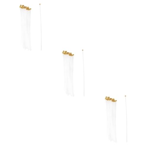 UKCOCO 3 Sätze Handschwenkende Flagge Fahnenmast Ersatz Handmaste Handheld Welle Fahnenmasten Für Den Garten Winken Fahnenmasten in Wohngebieten Farbig Mit Stöcke Plastik 200 Stück * 3 von UKCOCO