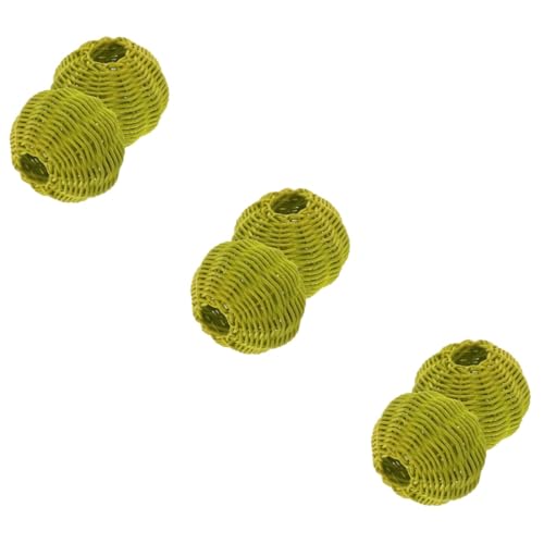 UKCOCO 3 Sätze Rattan Lampenschirm Elegante Handgefertigte Lampenabdeckung Für Tisch Steh Und Pendelleuchten Für Wohnzimmer Schlafzimmer Und Kinderzimmer Schutz Vor Und 2 Stücke * 3 von UKCOCO