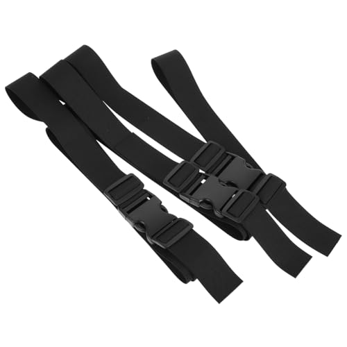 UKCOCO 3 Stück Gurte für Babyhochstühle Sicherheitsbänder Kleinkindgurt Babygurt Autositzgurt Babygürtel Ersatzteile für Hochstühle Riemengeschirr Polyester Black von UKCOCO