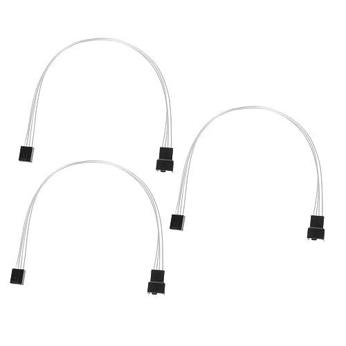 UKCOCO 3 Stück Pwm Lüfter Verlängerungskabel Pin PC Fan Power Extension Kabel für Atx Gehäuse Niedriger Hohe Leitfähigkeit Langlebig Kompatibel mit Mainboard CPU Kühlung UKCOCO 3 Stück Pwm Lüfter Verlängerungskabel Pin PC Fan Power Extension Kabel für Atx Gehäuse Niedriger Hohe Leitfähigkeit Langlebig Kompatibel mit Mainboard CPU Kühlung von UKCOCO
