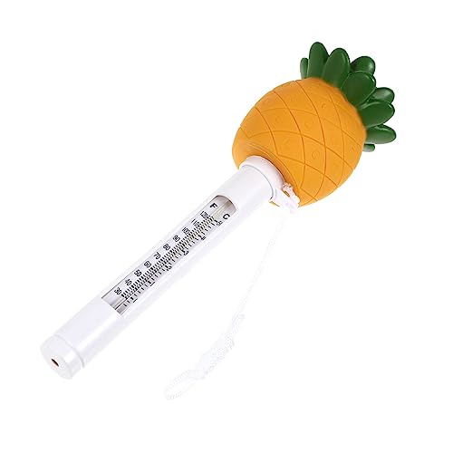 UKCOCO 3 Stück Schwimmendes Poolthermometer Ananasform Temperaturmessgerät für Pool und Teich mit Dualer Celsius und Fahrenheit Anzeige für Dekoratives Element UKCOCO 3 Stück Schwimmendes Poolthermometer Ananasform Temperaturmessgerät für Pool und Teich mit Dualer Celsius und Fahrenheit Anzeige für Dekoratives Element von UKCOCO