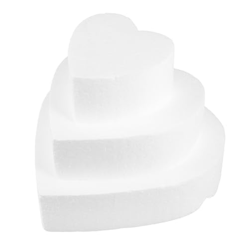 UKCOCO 3stücke Schaumstoffkuchen-übungsmodell Herzförmige Kuchenformen Zum Dekorieren Kuchendekorationsset Für Backen Und Dessertzubereitung Für Anfänger Und Hochzeitsdisplays UKCOCO 3stücke Schaumstoffkuchen-übungsmodell Herzförmige Kuchenformen Zum Dekorieren Kuchendekorationsset Für Backen Und Dessertzubereitung Für Anfänger Und Hochzeitsdisplays von UKCOCO