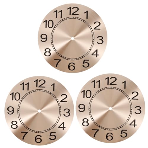UKCOCO 3stücke Wanduhr Zifferblatt Uhrwerk Ersatzteile Elegantes Design Für Modernes Wohnen Handgefertigte Uhr Zubehör Roségold UKCOCO 3stücke Wanduhr Zifferblatt Uhrwerk Ersatzteile Elegantes Design Für Modernes Wohnen Handgefertigte Uhr Zubehör Roségold von UKCOCO