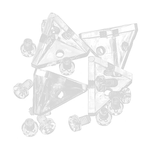 UKCOCO 4 Sätze Eckwinkel Robuste Transparente Winkelverbindung für Stabile Befestigungen von Acrylplatten für Diy Projekte und Möbelmontage UKCOCO 4 Sätze Eckwinkel Robuste Transparente Winkelverbindung für Stabile Befestigungen von Acrylplatten für Diy Projekte und Möbelmontage von UKCOCO