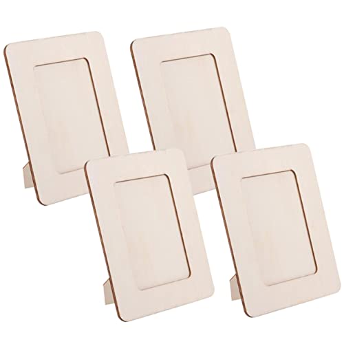 UKCOCO 4 Stck. Holzfoto Rahmen DIY Projekte Unlackierter Holzrahmen für Bastelrahmen zum Malen Fotoformat Handwerk für Junge Künstler UKCOCO 4 Stck. Holzfoto Rahmen DIY Projekte Unlackierter Holzrahmen für Bastelrahmen zum Malen Fotoformat Handwerk für Junge Künstler von UKCOCO