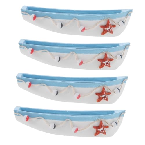 UKCOCO 4stücke Mediterranes Segelboot Stilvolle Desktop-Dekoration Für Büro Und Perfektes Wohnaccessoire Für Gemütliche von UKCOCO