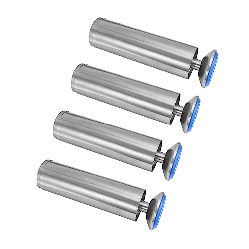 UKCOCO 4stücke Möbelfüße Verstellbar Aus Metall Für Schränke Stühle Tische Nivellierer Beine Mit Poliertem Edelstahllook Für Möbelnivellierung von UKCOCO