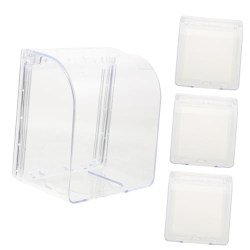 UKCOCO 4 Stück Schalter Wasserdichte Abdeckung Wand Gesicht Platte Panel Abdeckung Elektrische Box Abdeckung Schutzabdeckung Für Lichtschalter Baby Stk Kleinkind Streiche Die Wand von UKCOCO