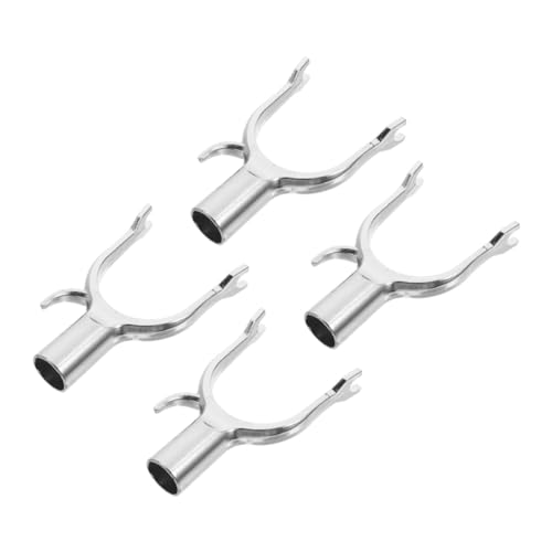 UKCOCO 4 Stück Stützgabel für Obstbäume Unterstützung Baumpfähle und Stütze Durchmesser Geäst Zweig Gerät Einsatz Asthalter Schutz Baumformer Fix Aluminiumlegierung Silver von UKCOCO