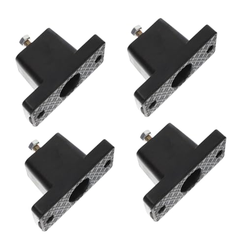 UKCOCO 4 Stück Teiliges Air Conditioner Zubehör Vibration Absorptionspad Außen Gummipolster Schwarz Wasserfest Stoßdämpfend für Klimageräte Stabile Montage von UKCOCO