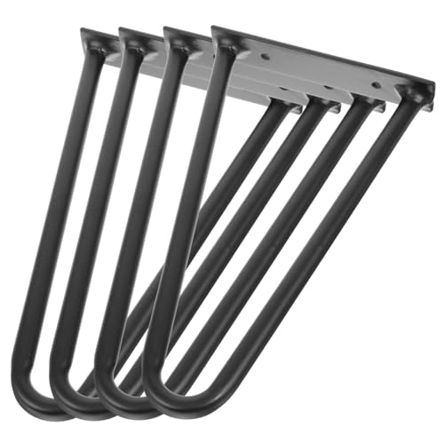 UKCOCO 4 Stück Teiliges Industrielle Metall Tischbeine Höhe Stabile U Förmige Möbelbeine Rostfreie Ersatzfüße für Schreibtisch Sofa Kaffeetisch DIY Möbelfüße von UKCOCO
