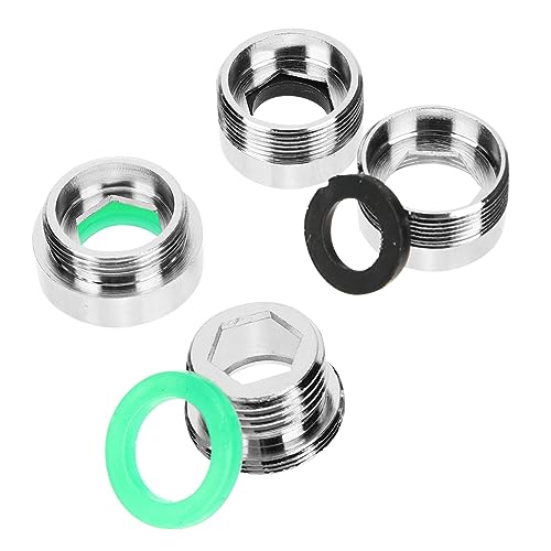 UKCOCO 4 Stück Wasserhahn Adapter Wasserhahn Luftsprudler-hahn-Adapter Küchenarmaturbelise Filter Hahnadapter Für Schlauchleitung Spülschlauchbefestigung Silber Rostfreier UKCOCO 4 Stück Wasserhahn Adapter Wasserhahn Luftsprudler-hahn-Adapter Küchenarmaturbelise Filter Hahnadapter Für Schlauchleitung Spülschlauchbefestigung Silber Rostfreier von UKCOCO