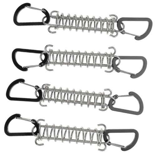 UKCOCO 4 Stück Zelt Schnappverschluss Shock Absorbing Spring Buckle für Camping Reisen Wandern Angeln Robuste Tragbare Seilspanner mit Haken für Zelt und Sonnensegel UKCOCO 4 Stück Zelt Schnappverschluss Shock Absorbing Spring Buckle für Camping Reisen Wandern Angeln Robuste Tragbare Seilspanner mit Haken für Zelt und Sonnensegel von UKCOCO