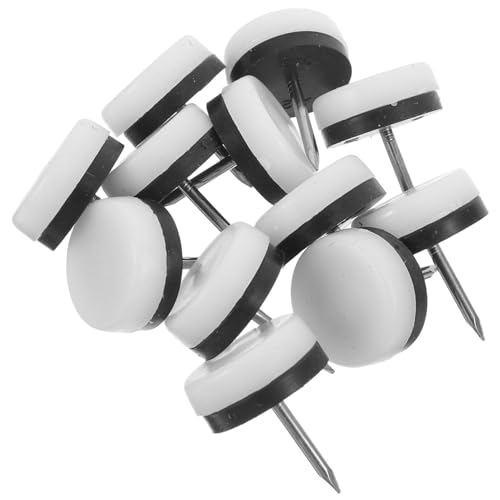 UKCOCO 40stücke Möbelgleiter Für Stuhlbeine rutschfeste Anti-Scratch Pads Für Teppichböden Einfache Installation Mit Nagelbefestigung Langlebige Schutzlösungen Für Möbel von UKCOCO