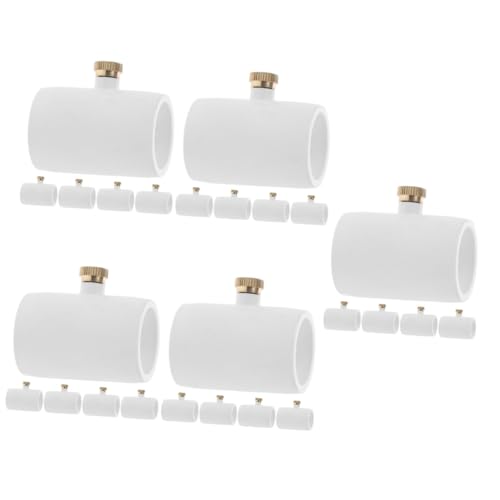 UKCOCO 25stücke Misting Düse PVC Rohranschluss Mit Messing Sprühdüse Für Effektive Kühlung Im Freien Für Terrassen Decks Und Spielbereiche von UKCOCO