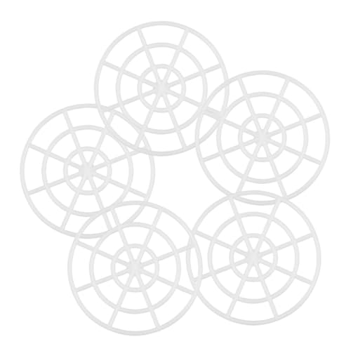 UKCOCO 5 Stück Einmachglas Pressplatte aus Kunststoff Gärpresse für Gemüse Einlegegewichte für Weithalsgläser Küchenhelfer zum Fermentieren Langlebig und Einfach zu Verwenden von UKCOCO