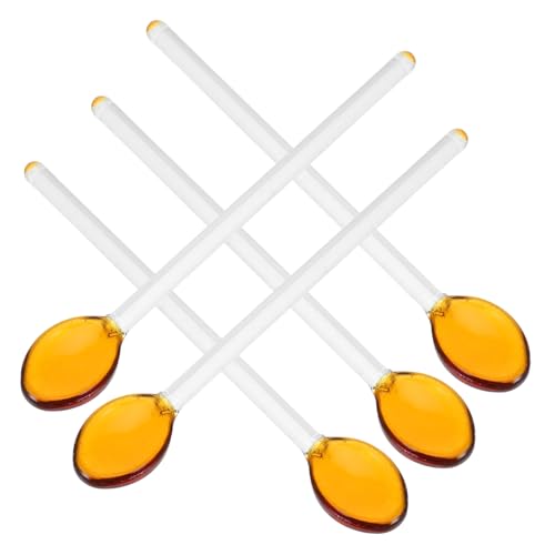 UKCOCO 5 Stück Langer Kaffeelöffel aus Wiederverwendbare Rührlöffel für Kaffee Tee und Desserts Hochtemperaturbeständig Elegantes Design für UKCOCO 5 Stück Langer Kaffeelöffel aus Wiederverwendbare Rührlöffel für Kaffee Tee und Desserts Hochtemperaturbeständig Elegantes Design für von UKCOCO