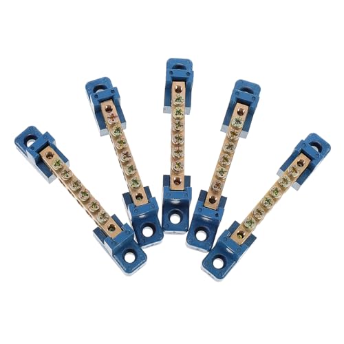 UKCOCO 5 Stück Teiliges Terminalblock Messing mit Positionen Anschlussblock für Stromverteilung für Verteilungsboxen und Mechanische Geräte UKCOCO 5 Stück Teiliges Terminalblock Messing mit Positionen Anschlussblock für Stromverteilung für Verteilungsboxen und Mechanische Geräte von UKCOCO