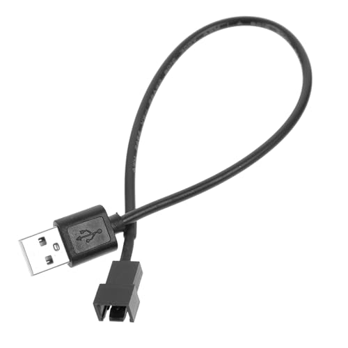 UKCOCO 5 Stück Teiliges USB zu Pin Kabel PC Gehäuselüfter Adapterkabel Vielseitig Kompatibel mit Computer und Laptop Ventilatoren Einfache Installation Praktische Verlängerung für USB von UKCOCO