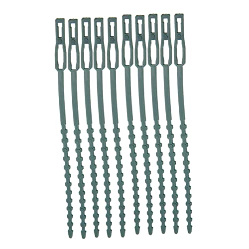 UKCOCO 50 Stück Pflanzen Kunststoff Kabelbinder für Garten und Pflanzenstützen Wiederverwendbare Fischnetzform für Gemüse und Ranken Flexible Anwendung und Werkstätten von UKCOCO