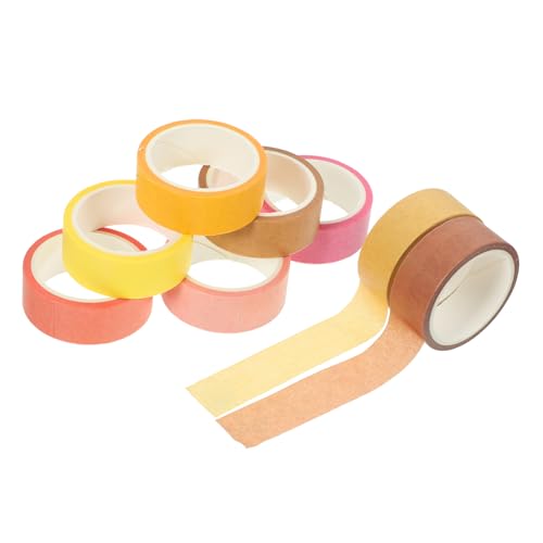 UKCOCO 8 Rollen Washi Tape Masking Tape Klebeband Buntes Dekoratives DIY Scrapbook Stickerrollen für Notizbücher Scrapbooking und Geschenkverpackung UKCOCO 8 Rollen Washi Tape Masking Tape Klebeband Buntes Dekoratives DIY Scrapbook Stickerrollen für Notizbücher Scrapbooking und Geschenkverpackung von UKCOCO