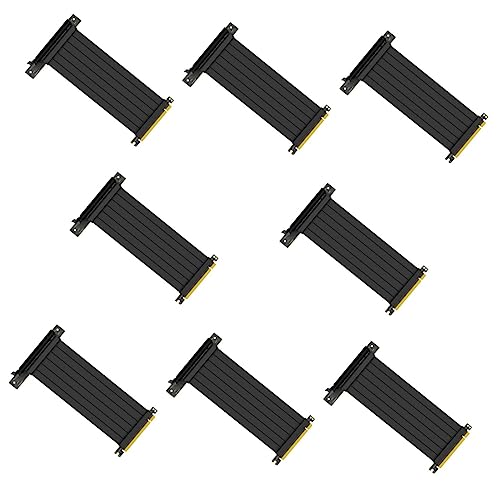 UKCOCO 8 Stück 90 Pci-Verlängerungskabel Computerkabel Computer-Adapter-Verlängerungskabel Gpu-Verlängerungskabel Gaming-Riser-Kabel Pc-Kabelverlängerung Pci-E 30 Extender-Riser-Kabel von UKCOCO