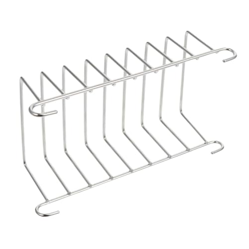 UKCOCO Air Fryer Toast Rack Hitzebeständiges Rostfreies Backgitter für Gleichmäßiges Backen Vielseitiges Haushalts Dampfgestell Zubehör für Heißluftfritteusen und Brot von UKCOCO