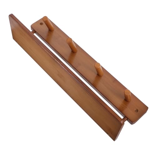 UKCOCO An der Wand montierter Haken kleiderständer Bauernhaus Badezimmerdekor Vintage Kleiderhaken Haken im Landhausstil Kabinettshaken Bauernkleiderhaken hölzern Brown von UKCOCO