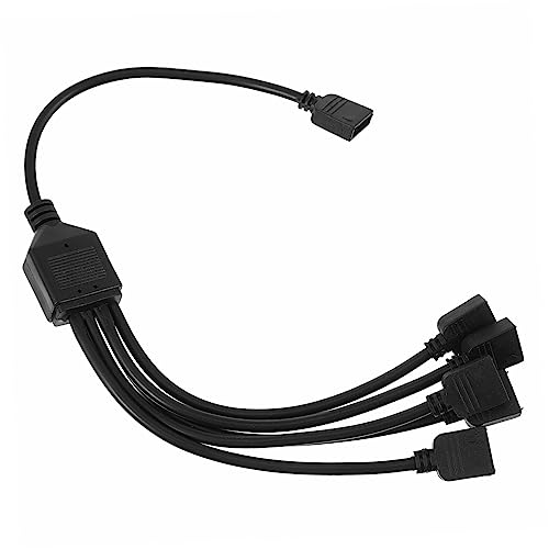 UKCOCO Argb Y-Splitter 5-Wege 4-polig 12v Led Verlängerungskabel Für RGB Computerlichtleisten Kompatibel Mit Argb Lüftern Flexibles Computerzubehör Hohe Qualität Einfache von UKCOCO