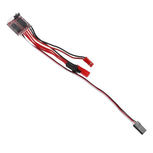 UKCOCO Brushed Motor Speed Controller mit Bremsfunktion Fernsteuerbare Steuerung für Rc Modellautos und Boote für Hobbyeinsteiger und Profis Flexibles Bremsen und von UKCOCO
