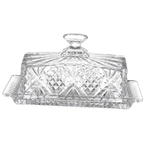 UKCOCO Butterdose mit Deckel Rechteckige im Europäischen Königshaus Stil Langlebige Transparente Aufbewahrung für Butter Küchen und Esszimmerset UKCOCO Butterdose mit Deckel Rechteckige im Europäischen Königshaus Stil Langlebige Transparente Aufbewahrung für Butter Küchen und Esszimmerset von UKCOCO