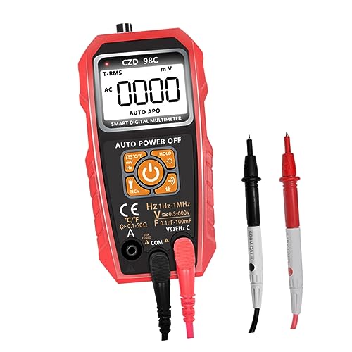 UKCOCO Digitales Multimeter mit Großem LCD Display Automatischer Messbereich Integrierte Taschenlampe Ohm Tester Tragbar und Leicht Geeignet für Elektriker Heimwerker und Techniker von UKCOCO