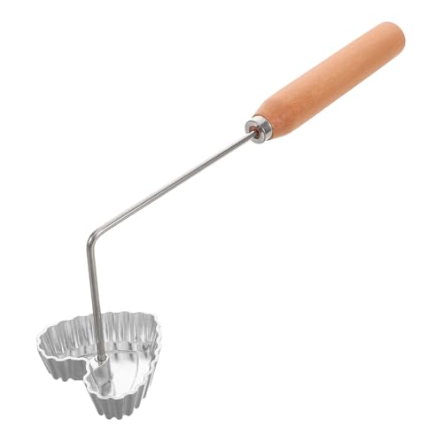 UKCOCO Frittierte Form DIY Frittierte Snackform Kuchenform Werkzeug Küche Frittierform Frittierte Snack Bratform Keksformen DIY Snackform Lebensmittel Backzubehör Keksform Holz Silber von UKCOCO