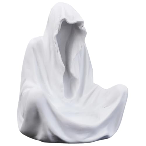 UKCOCO Geist Kerzenständer aus Resin für Halloween Kreativer Teelichthalter Tischdeko für Gruselige Partys und Festliche Anlässe von UKCOCO