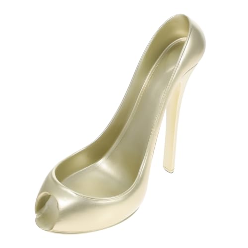 UKCOCO High Heel Weinflaschenhalter aus Harz Weinregal Champagnerfarbe für Stilvolle Home Dekoration für Bar oder Restaurant Auffälliges Design von UKCOCO