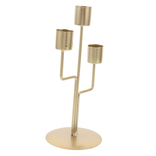 UKCOCO Eleganter Goldener Armiger Kerzenhalter Für Romantische Abendessen Und Hochzeitsdekoration Vintage Stil Kandelaber Für Tisch-centerpieces Und Festliche Anlässe UKCOCO Eleganter Goldener Armiger Kerzenhalter Für Romantische Abendessen Und Hochzeitsdekoration Vintage Stil Kandelaber Für Tisch-centerpieces Und Festliche Anlässe von UKCOCO