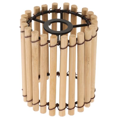 UKCOCO Kleiner Lampenschirm Aus Rattan: Mini-Lampenschirm Aus Rattangeflecht 2. 75 Zoll Höhe 2.36 Kleiner Lampenschirm Mit Zoll Durchmesser Als Ersatz Für Pendelleuchte Kronleuchter von UKCOCO