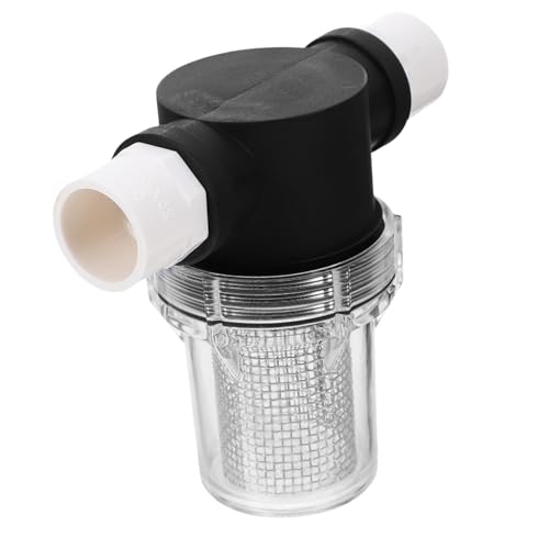 UKCOCO Kleiner PVC Rohrfilter mit Mesh Sieb Tragbarer Wasserfilter für Pipeline und Gartenbewässerung gegen Verunreinigungen Einfach zu Reinigen Installieren Vielseitig Einsetzbar für von UKCOCO